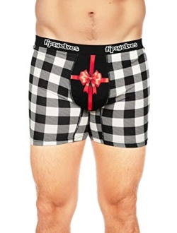 Funny Holiday Themed Boxer Briefs for Men - Funny Guys Christmas Underwear