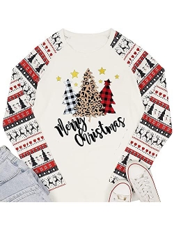 T&Twenties Women's Christmas Gnome Shirt Cute Raglan Baseball Gnome T Shirts Christmas Short Sleeve Long Sleeve 3/4 Tees