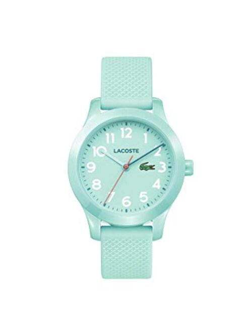 Lacoste Kids' 12.12 Turquoise Silicone Strap Watch 32mm