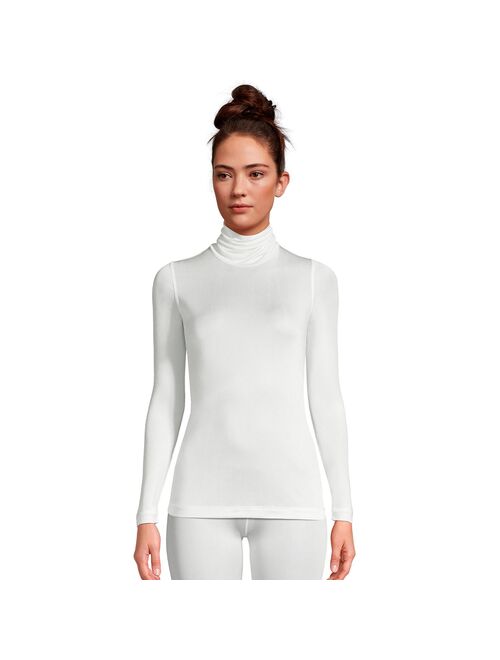 Petite Lands' End Silk Interlock Turtleneck Undershirt