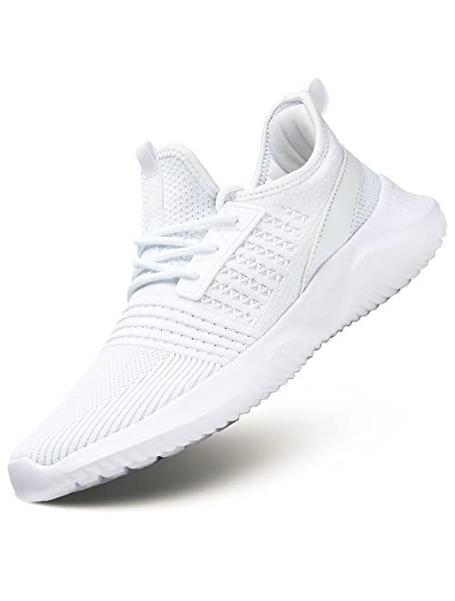 Mens Running Shoes Light Comfort Casual Sport Mesh Sneakers Work Gym Slip on Tennis Walking Cross Trainer