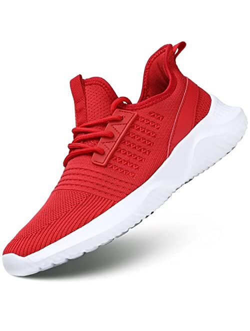 Mens Running Shoes Light Comfort Casual Sport Mesh Sneakers Work Gym Slip on Tennis Walking Cross Trainer