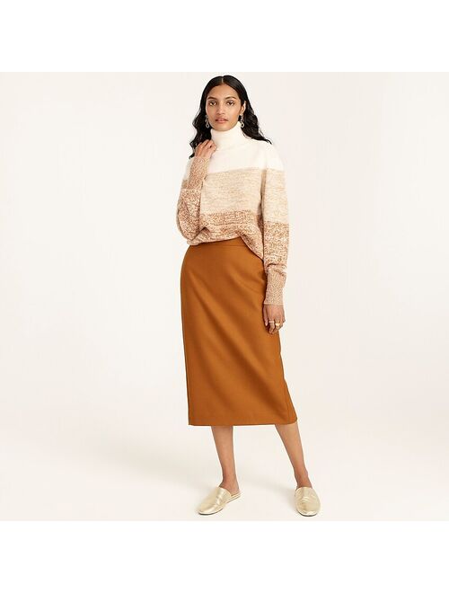 J.Crew Long No. 2 Pencil® skirt in double-serge wool