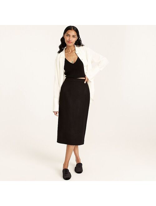 J.Crew Long No. 2 Pencil® skirt in double-serge wool