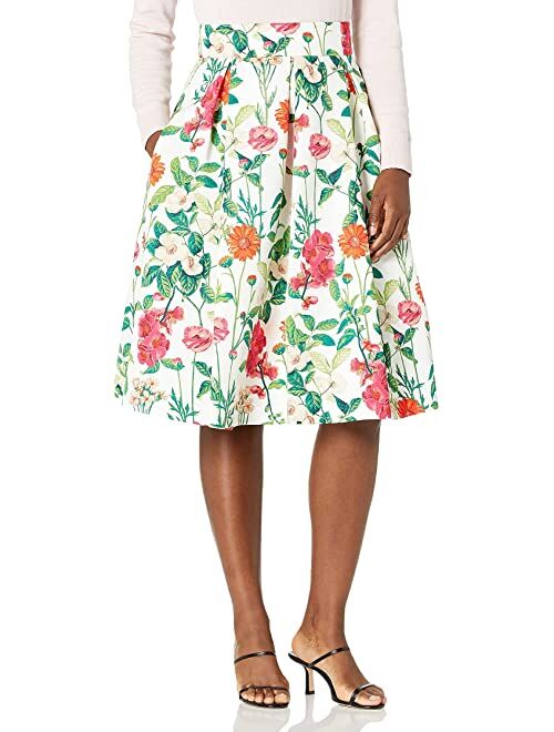 Eliza J Floral Midi Skirt