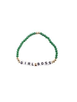 Girl Boss 18k Gold Plated Crystal Bracelet