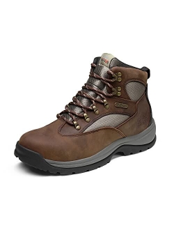 NORTIV 8 Men's Safety Steel Toe Work Boots Slip Resistant Rubber Sole Industrial Work Boot