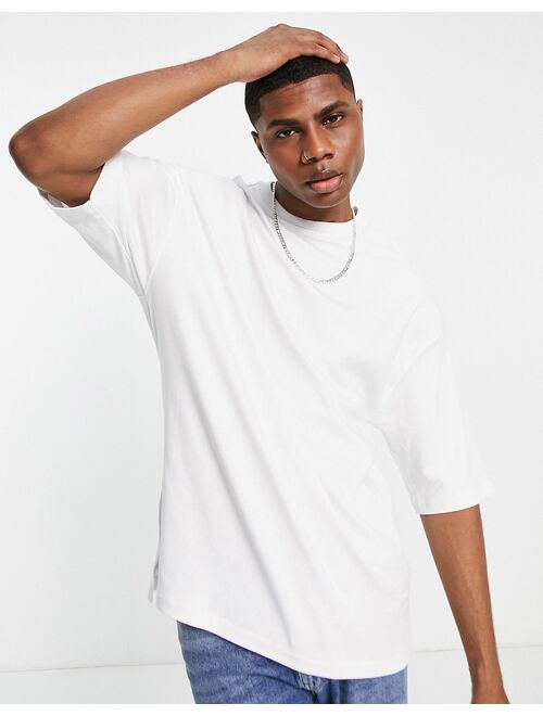 Bershka super oversized T-shirt in white