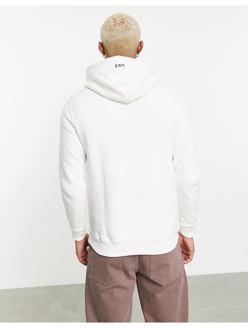 Bershka Hoodie In White