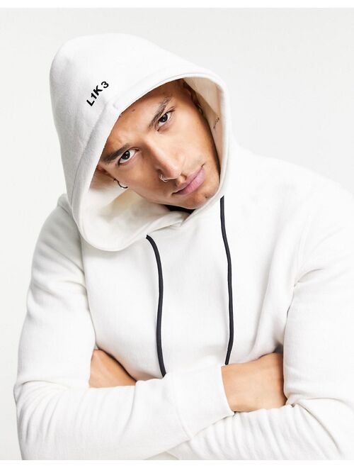 Bershka Hoodie In White