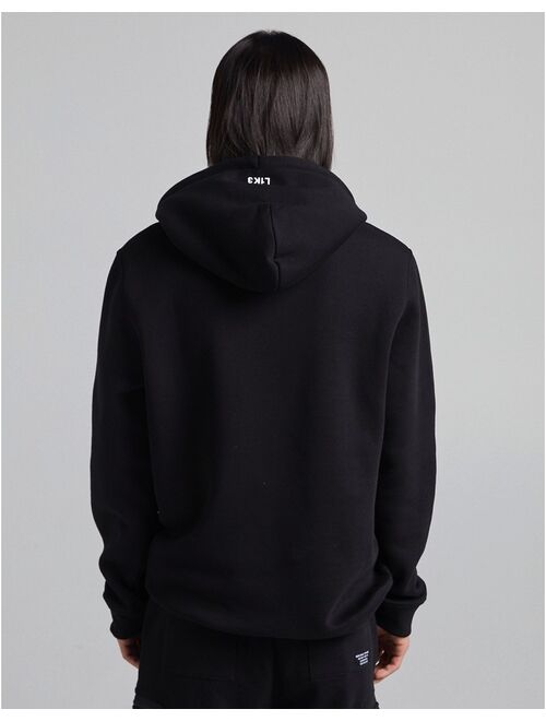 Bershka join life pocket hoodie in black