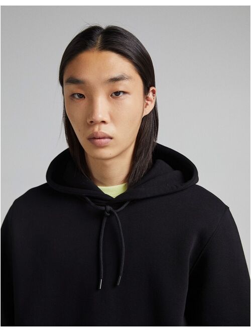 Bershka join life pocket hoodie in black