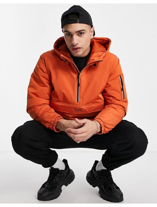 Bershka windbreaker in orange