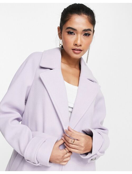 River Island longline duster coat in lilac