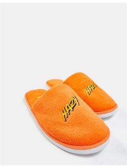 slippers in orange