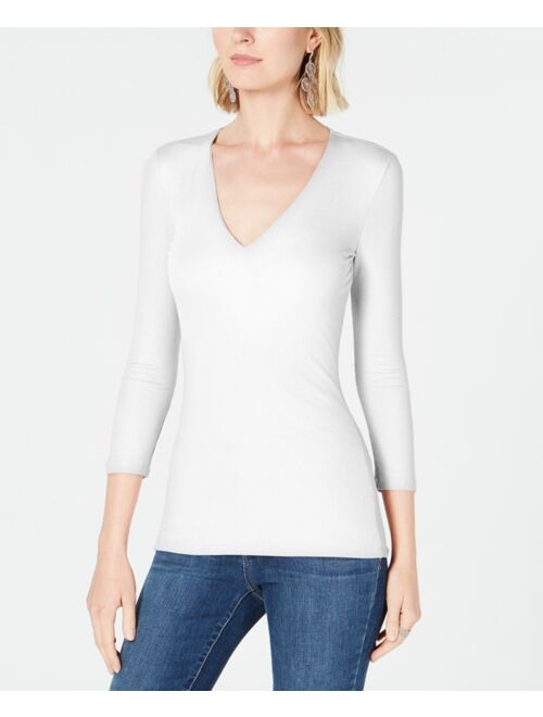 INC International Concepts Ribbed Top, Created for Macy's