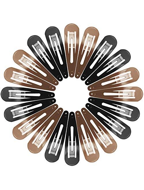 Snap Hair Clips for Women Girls, Funtopia 40 Pcs 7cm / 2.8 Inch Long No  Slip Metal Hair Clips Snap Hair Barrettes Hairpins for Thick Hair (Mixed