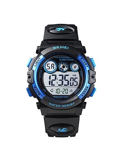 Kids Watches Digital Sport Watches for Boys Girls Outdoor Waterproof Watches with Alarm Stopwatch Military Child Wrist Watch Ages 5-10