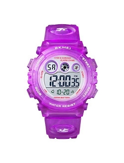 Kids Watches Digital Sport Watches for Boys Girls Outdoor Waterproof Watches with Alarm Stopwatch Military Child Wrist Watch Ages 5-10