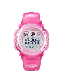 Kids Watches Digital Sport Watches for Boys Girls Outdoor Waterproof Watches with Alarm Stopwatch Military Child Wrist Watch Ages 5-10