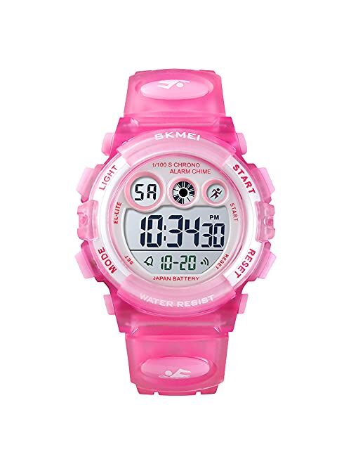 CakCity Kids Watches Digital Sport Watches for Boys Girls Outdoor Waterproof Watches with Alarm Stopwatch Military Child Wrist Watch Ages 5-10