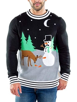 Classic Holiday Characters Ugly Christmas Sweaters for Men - Funny Guys Pullovers