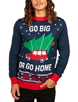 Classic Holiday Characters Ugly Christmas Sweaters for Men - Funny Guys Pullovers