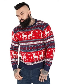 Unisex Men's Ugly Christmas Sweater Pullover HoHoHo for Home Xmas Party