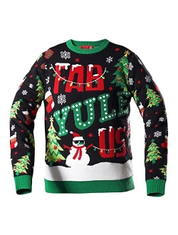 Unisex Men's Ugly Christmas Sweater Pullover HoHoHo for Home Xmas Party