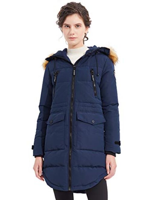 Orolay Women's Thickened Down Jacket Winter Warm Down Coat