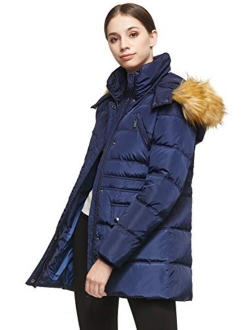 Women's Thickened Winter Bubble Down Coat Inner Vest Hooded Puffer Jacket