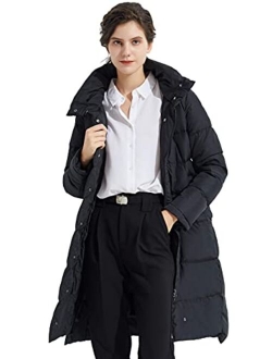 Women's Hooded Down Jacket Long Winter Coat