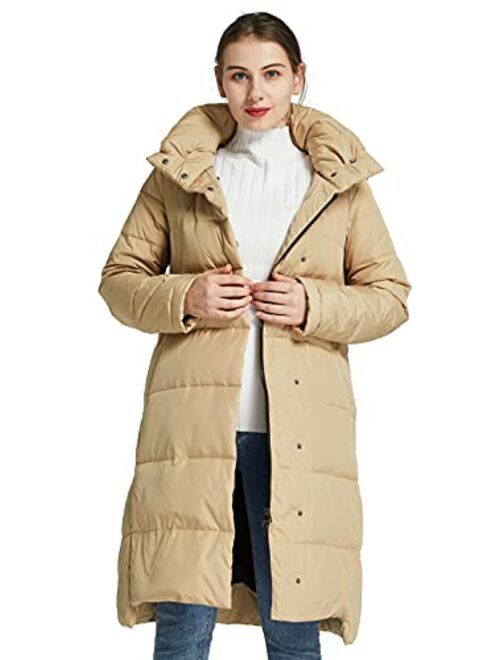 Orolay Women's Hooded Down Jacket Long Winter Coat