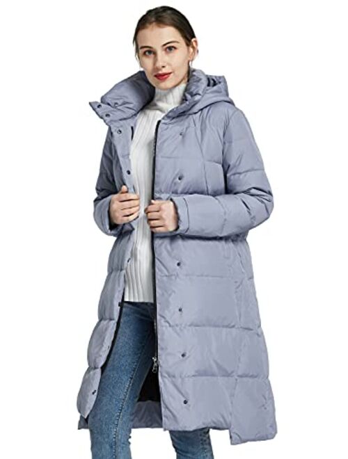 Orolay Women's Hooded Down Jacket Long Winter Coat