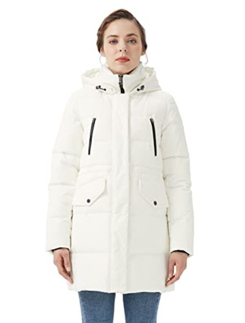 Orolay Women's Puffer Winter Down Coat Thickened Parka Jacket with Hood