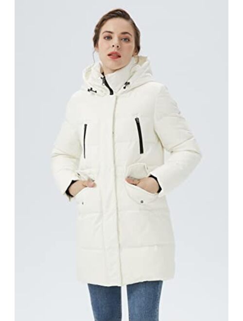 Orolay Women's Puffer Winter Down Coat Thickened Parka Jacket with Hood