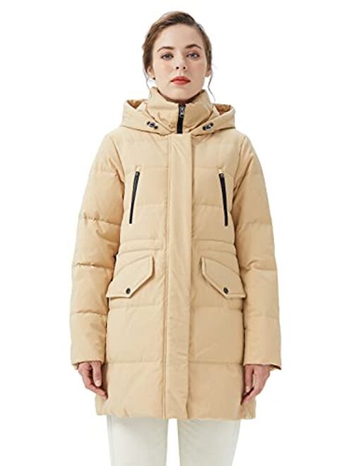 Orolay Women's Puffer Winter Down Coat Thickened Parka Jacket with Hood