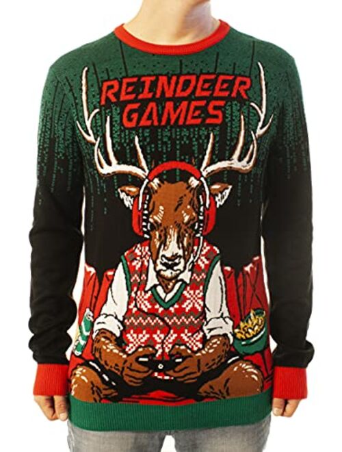 Ugly Christmas Party Unisex Ugly Christmas Sweater - Funny Reindeer Sweaters