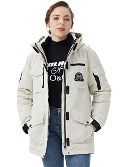 Orolay Women's Warm Parka Jacket Anorak Winter Coat with Multiple Pockets