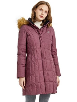 Women's Lightweight Down Coat Packable Fashion Jacket with Stand Collar