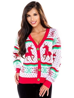 Classic Cute Cardigan Ugly Christmas Sweateres for Women with Fun Patterns and Animals