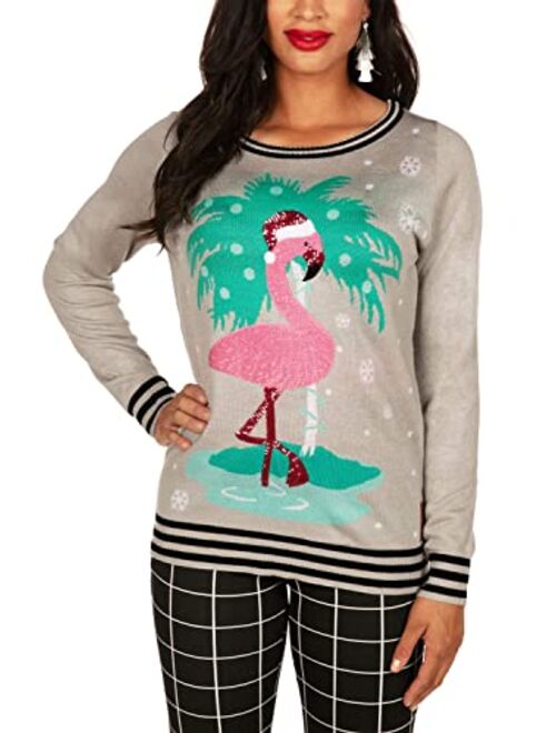 Tipsy Elves Ugly Christmas Sweaters for Women Tacky Happy Holidays Women's Sweater with Tassels