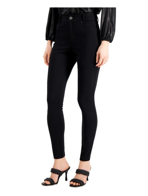 INC International Concepts Petite High-Waisted Ponté-Knit Curve Creator Pants, Created for Macy's