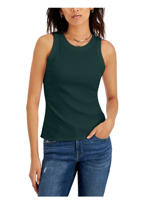 INC International Concepts Ribbed Crewneck Top, Created for Macy's