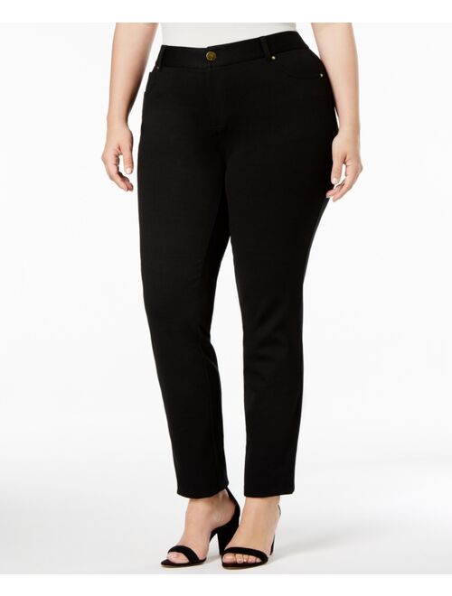 INC International Concepts Plus Size Skinny Ponte Pants, Created for Macy's