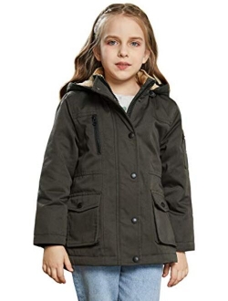 Children Down Coats Girls Quilted Hooded Coat Boys Warm Jackets