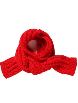 Toddler Scarf Boys Girls, Swacort Kids Winter Warm Knitted Scarves Wrap Neck Warmer