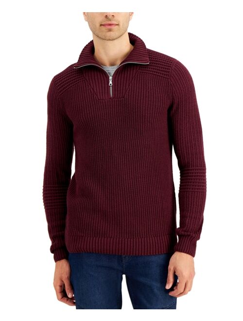 INC International Concepts Men's Matthew Quarter-Zip Sweater, Created for Macy's