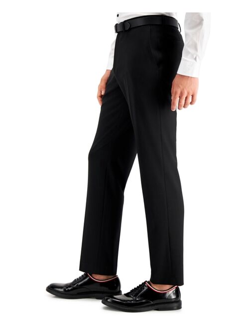 INC International Concepts Men's Slim-Fit Black Solid Suit Pants, Created for Macy's