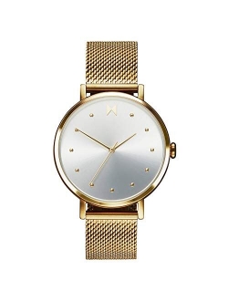 DOT Womens Watch, 36 MM | Stainless Steel Mesh Band, Analog Minimalist Watch